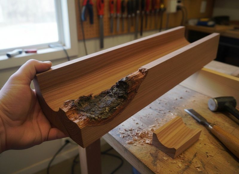 Plastic Gutter Repair detail